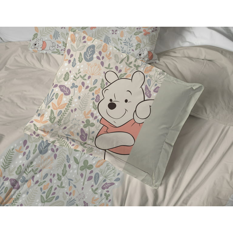 Disney winnie the pooh planted piece twin bed set microfiber