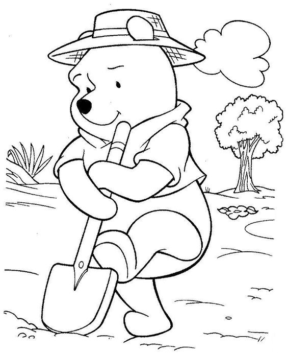 Free easy to print garden coloring pages