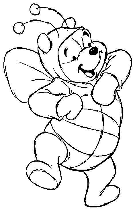 Dibujo de winnie the pooh para imprimir y colorear