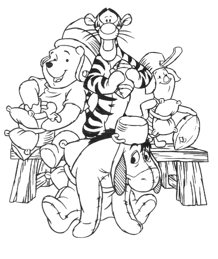 Free printable winnie the pooh coloring pages for kids
