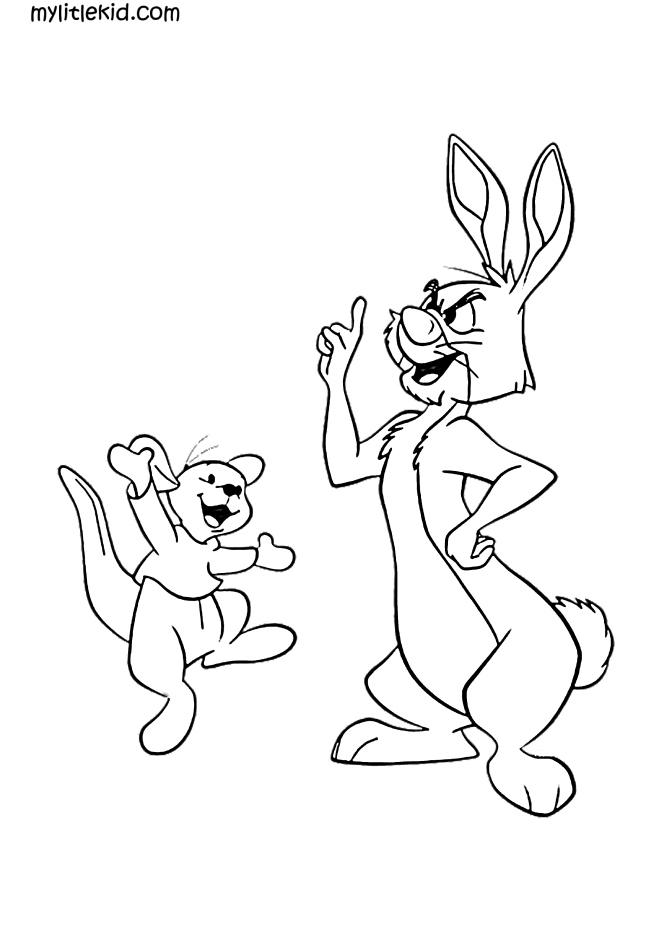 Coloring pages of winnie the pooh and his friends
