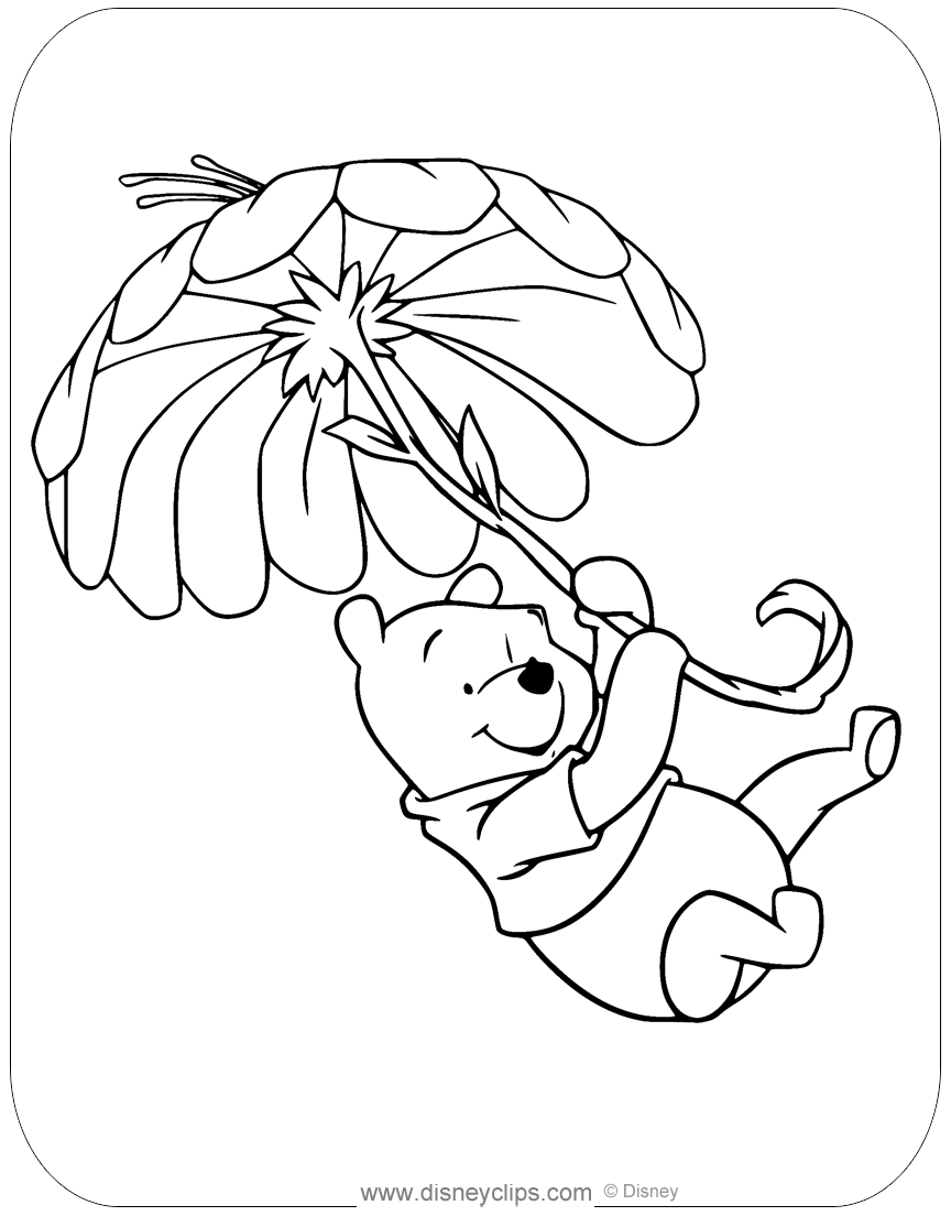 Winnie the pooh fun and games coloring pages