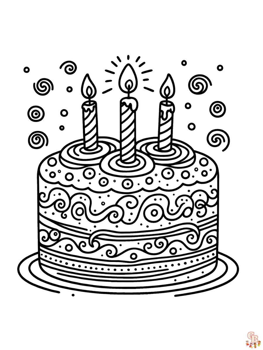 Happy birthday coloring pages free printable sheets for kids