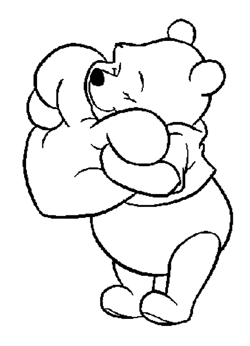 Winnie the pooh coloring pages for kids