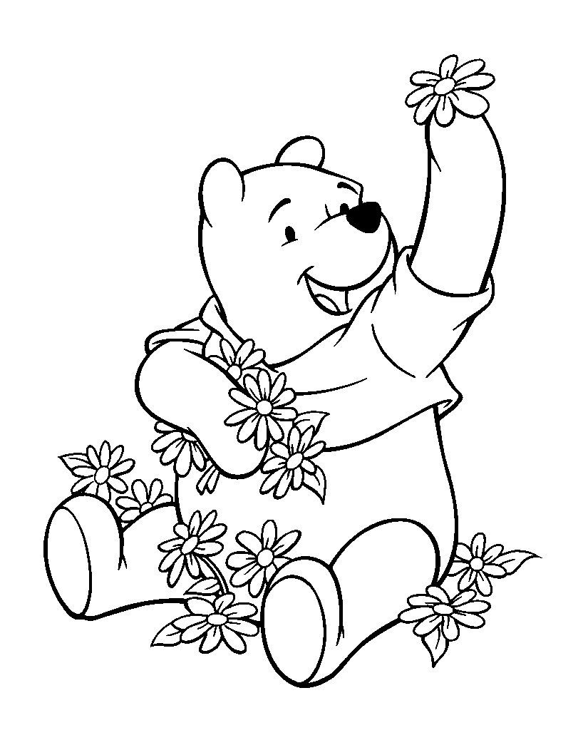 Free winnie the pooh coloring pages to print