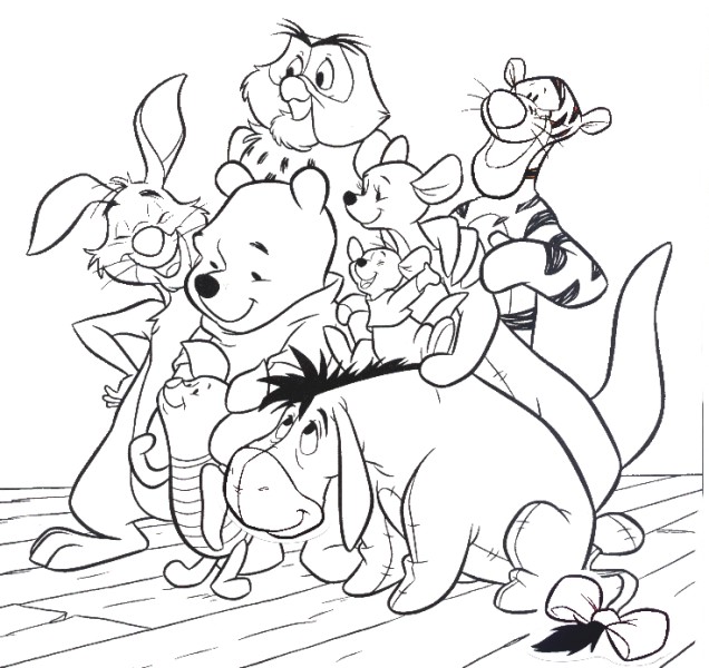 Image of winnie the pooh to download and color