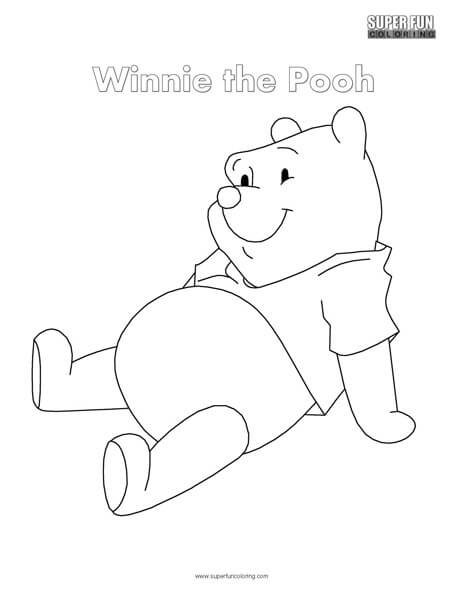 Winnie the pooh coloring page