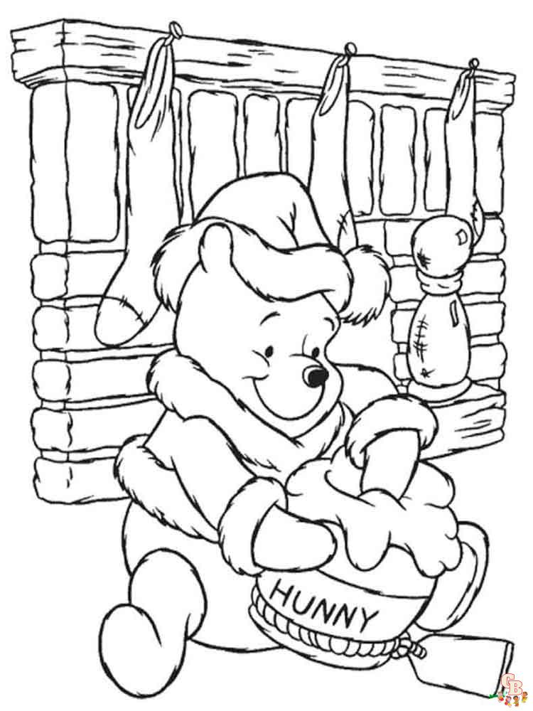 Fun of winnie the pooh coloring pages for kids