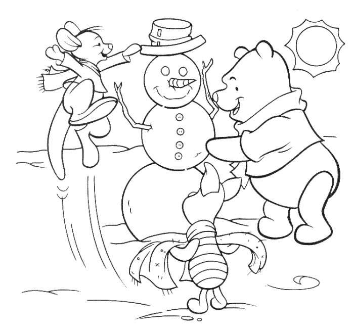 Disney christmas coloring pages