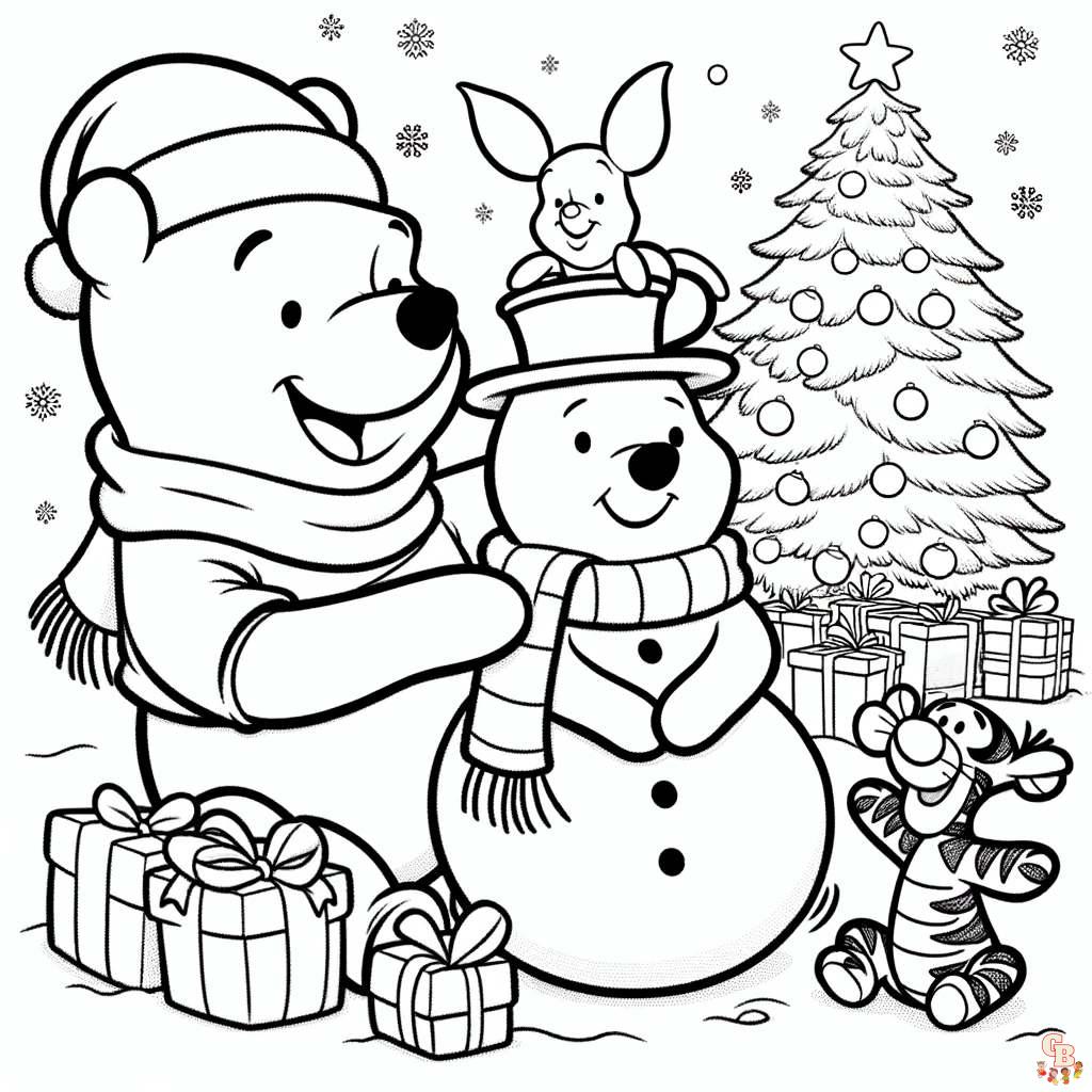 Fun of winnie the pooh coloring pages for kids
