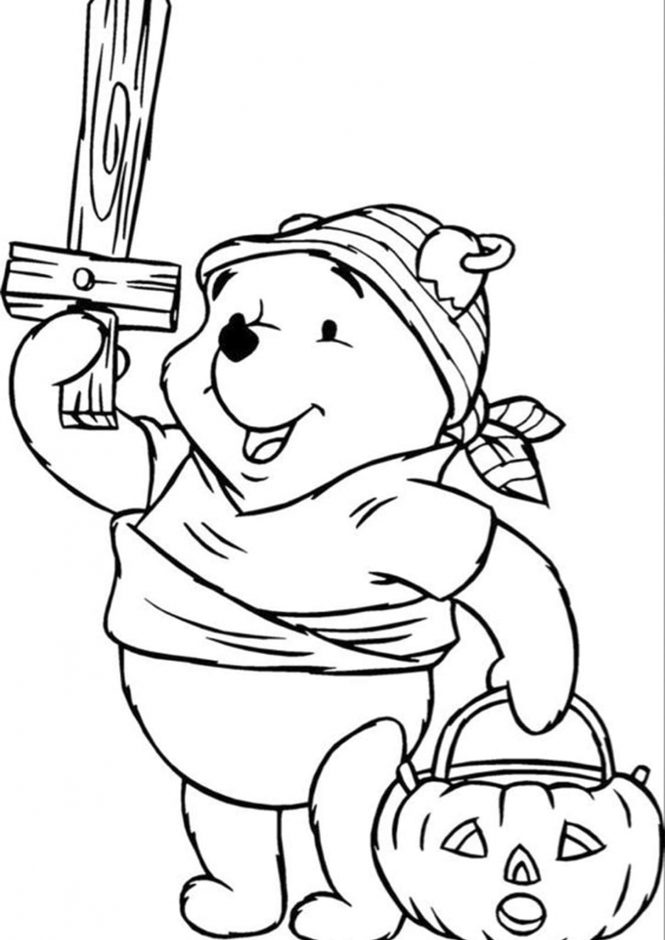 Free easy to print winnie the pooh coloring pages