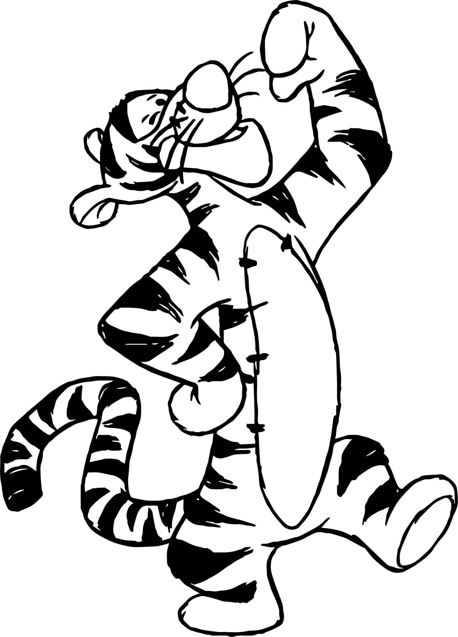 Free tigger coloring page