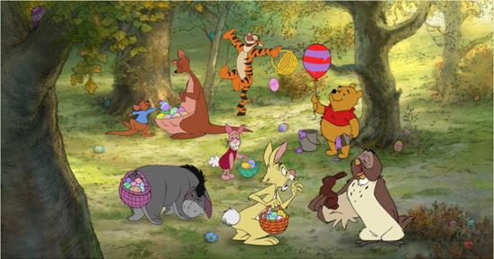 Free winnie the pooh easter coloring pages