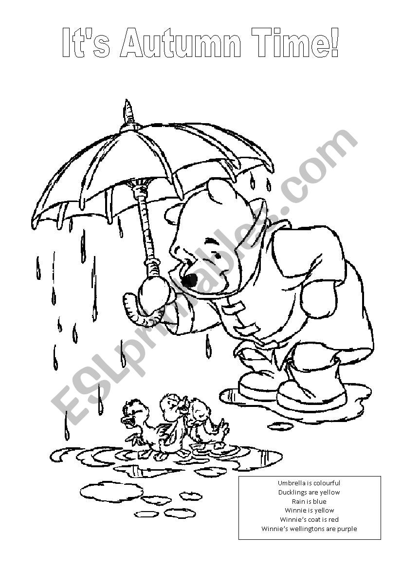 Winnie the pooh autumn activity