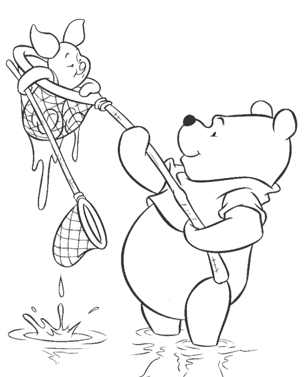 Winnie pooh coloring page to print