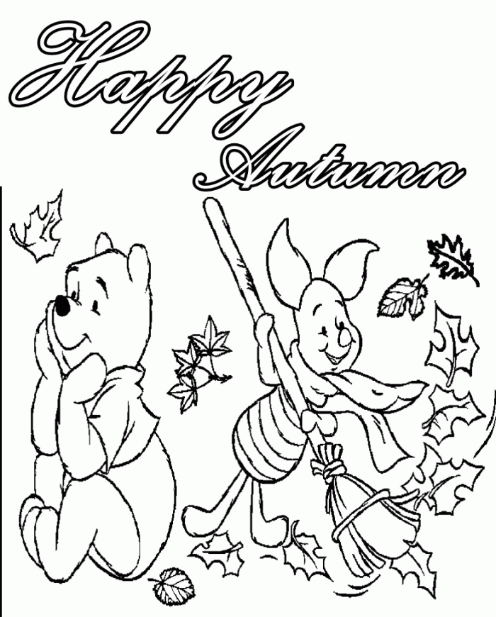 Pooh bear coloring pages