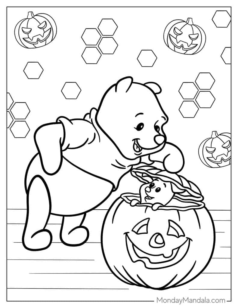 Winnie the pooh coloring pages free pdf printables