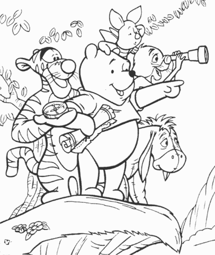 Winnie the pooh coloring pages winnie the pooh and friends coloring pages lots of brothers winnie in kleurplaten disney kleurplaten kleurboek