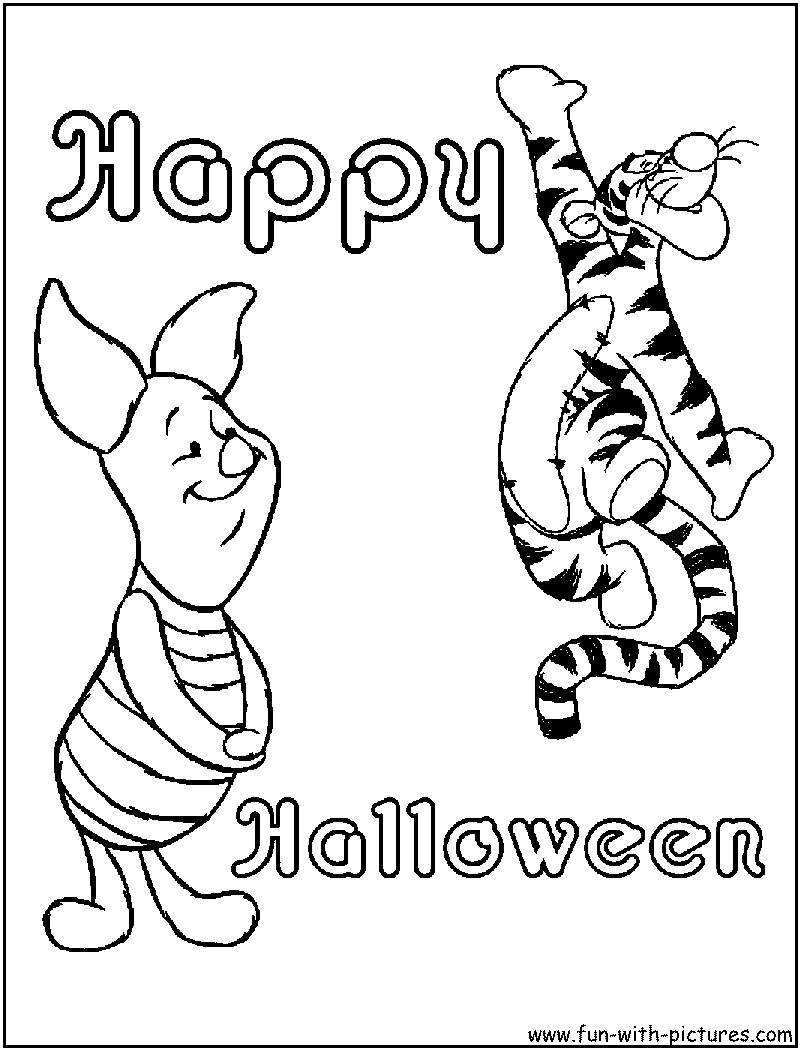 Disney halloween coloring pages