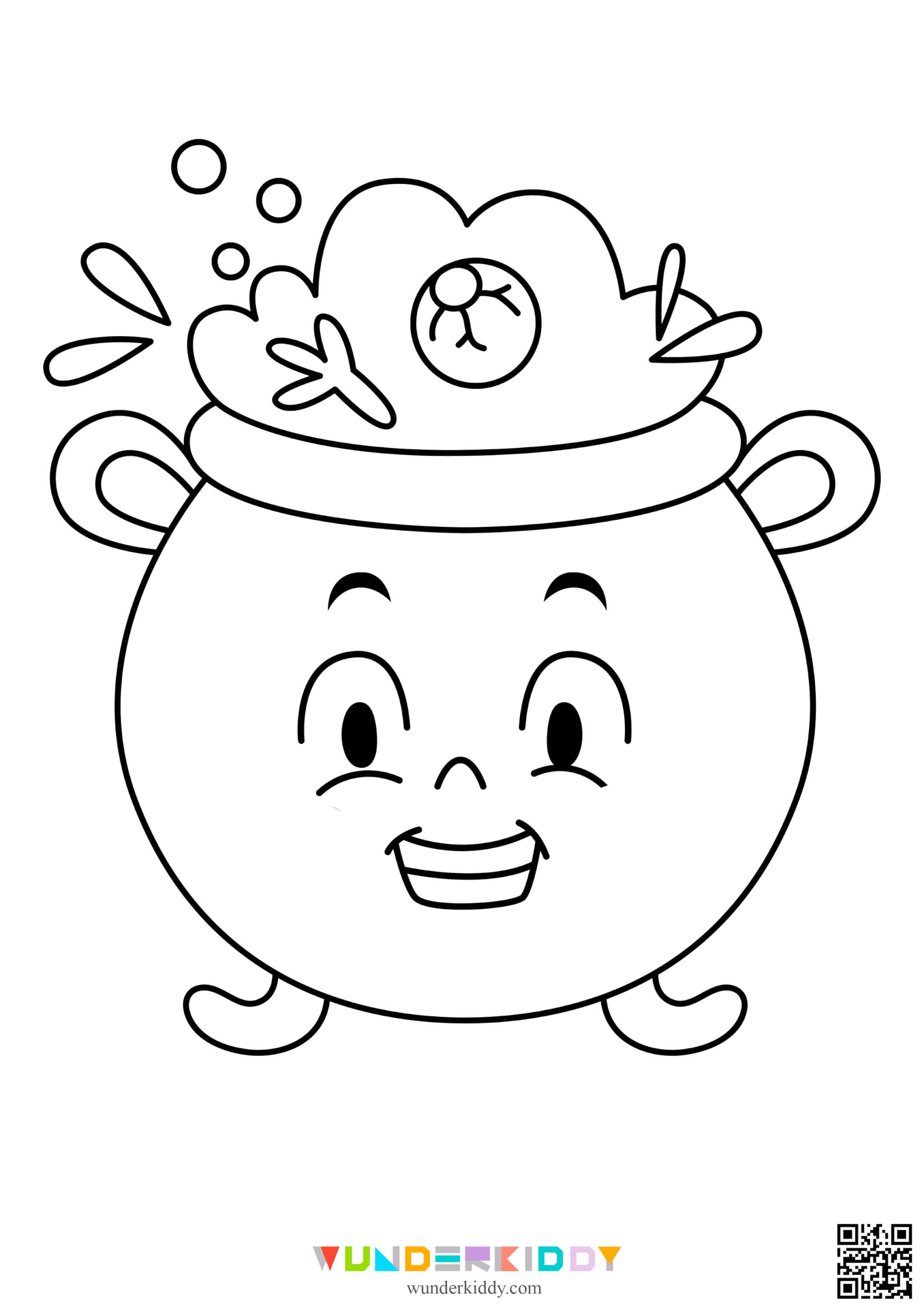 Printable cute halloween coloring pages for kids and adults