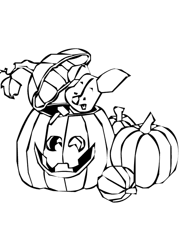 Celebrate halloween with winnie the pooh coloring pages