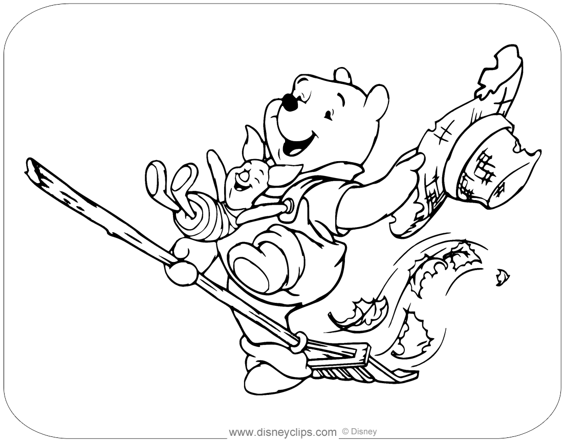 Disney halloween coloring pages