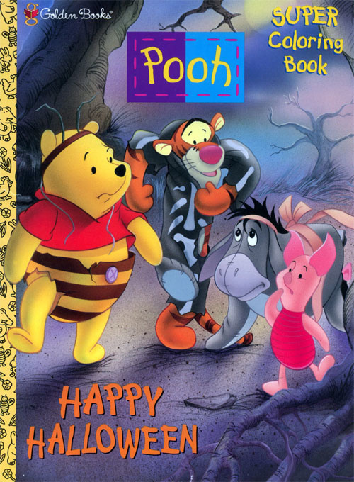 Winnie the pooh happy halloween coloring books at retro reprints
