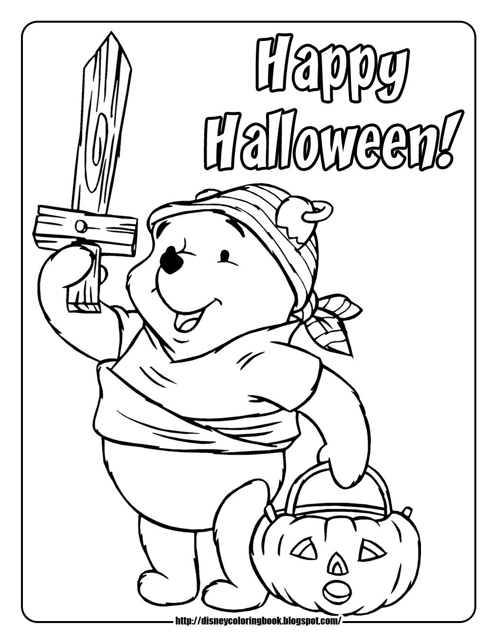 Disney coloring pages and sheets for kids pooh and friends halloween free disney halloween coloring pages