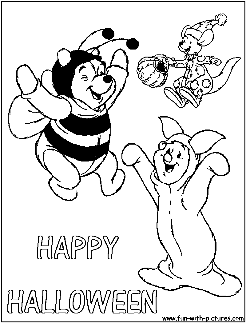 Winniepooh happy halloween coloring page halloween coloring pages printable halloween coloring pages coloring pages