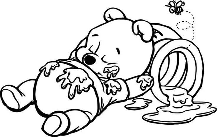 Cute winnie the pooh coloring pages pdf download