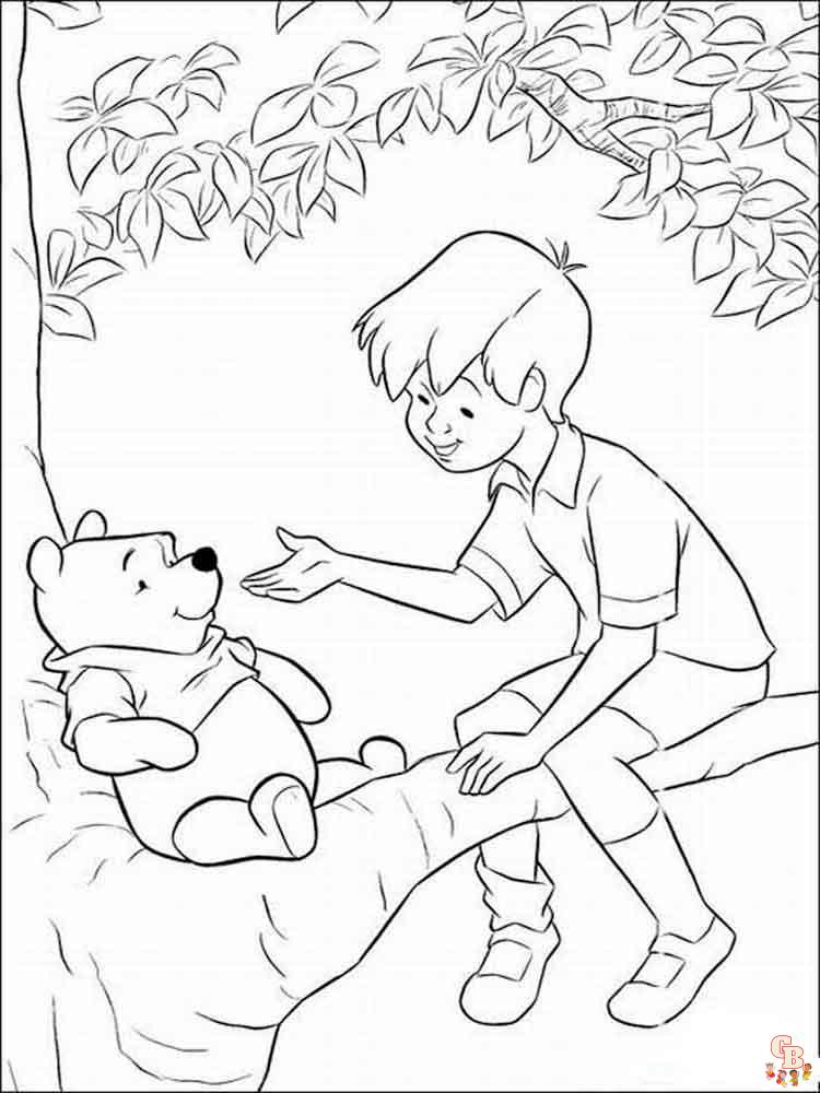 Fun of winnie the pooh coloring pages for kids