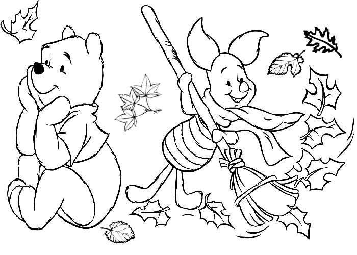 Thanksgiving coloring pages winnie the pooh thanksgiving coloring pages