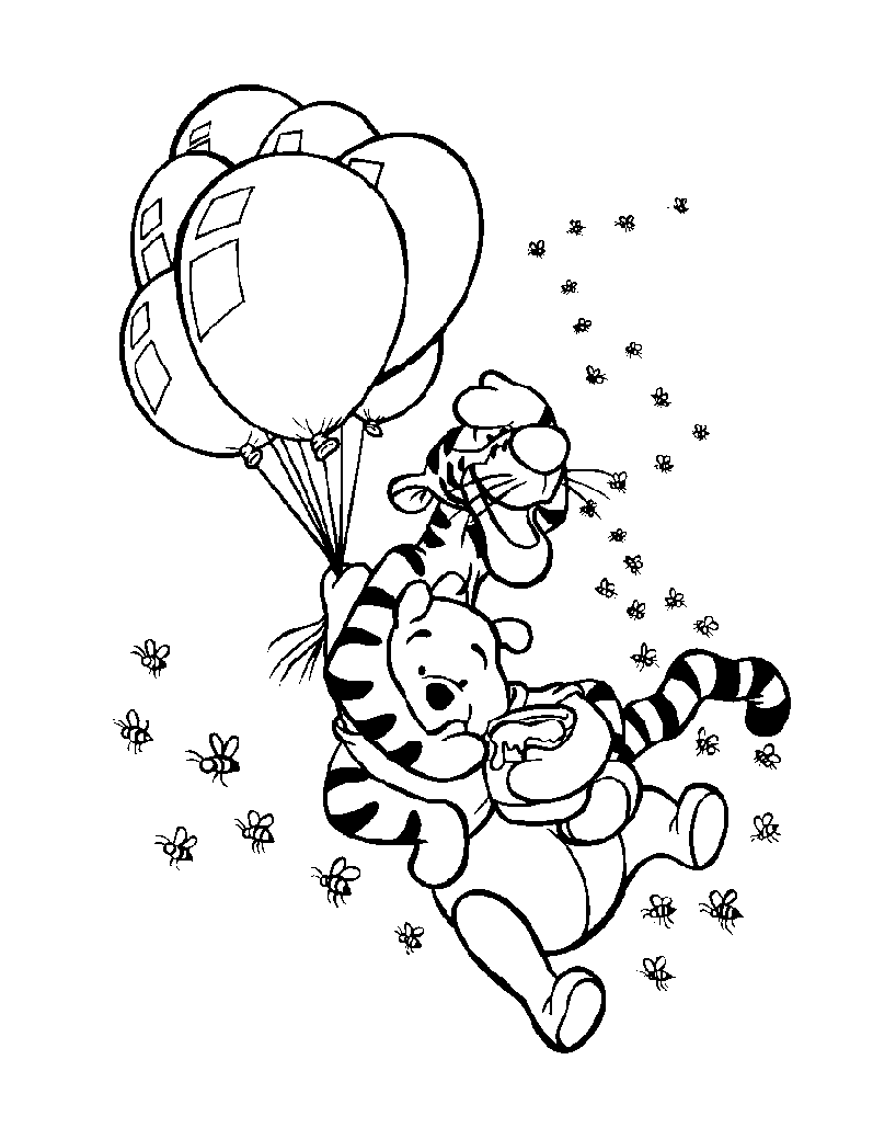 Image of winnie the pooh to download and color