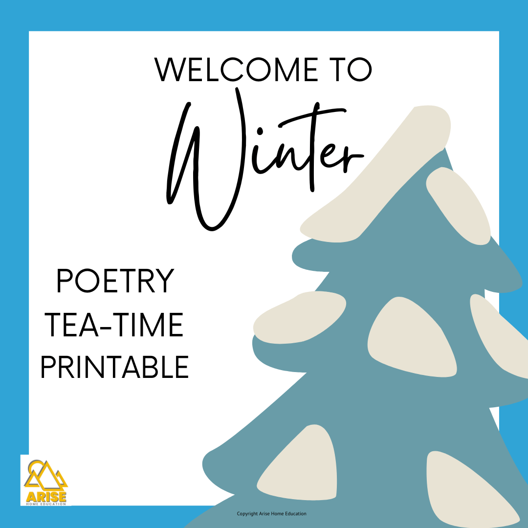 Winter poems for kids printable a poetry tea time pack