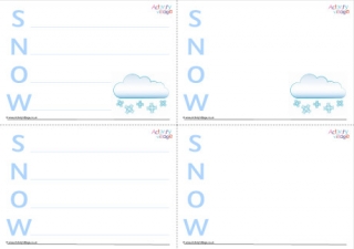 Winter acrostic poem printables