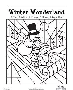 Winter worksheets for kids all kids network