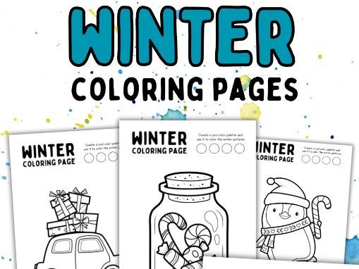 Winter coloring pages