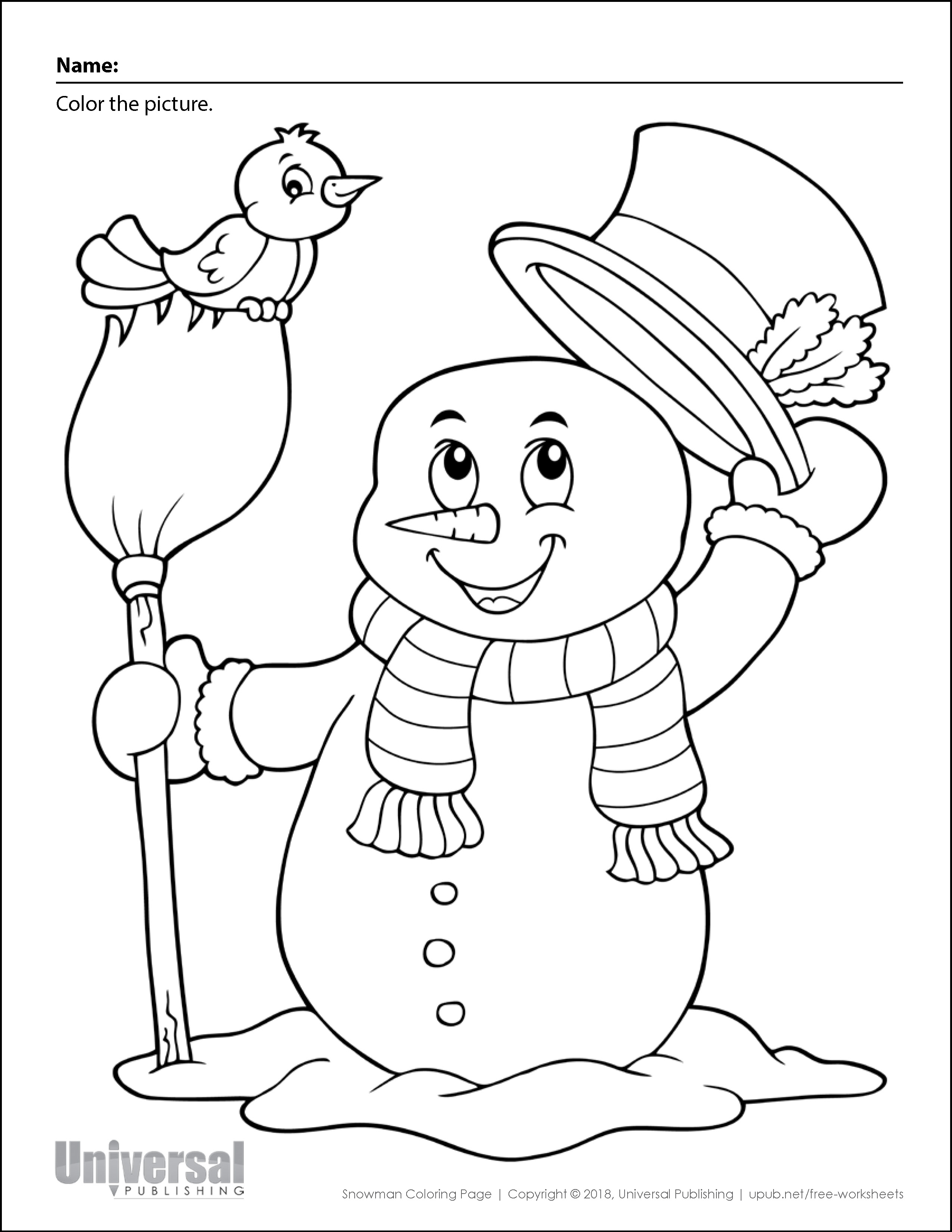 Winter activities free printables