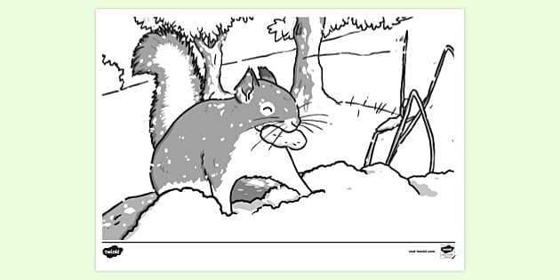 Animals in winter louring sheet teacher made