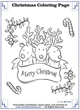 Printable christmas coloring pages