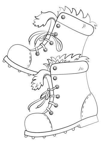 Winter boots coloring page coloring pages winter coloring pages coloring pages inspirational