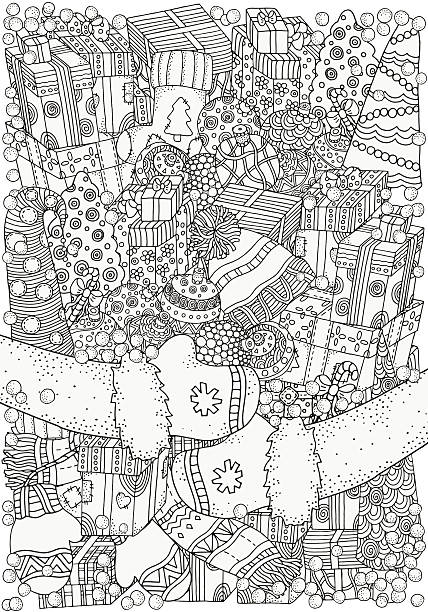 Boots coloring pages stock illustrations royalty