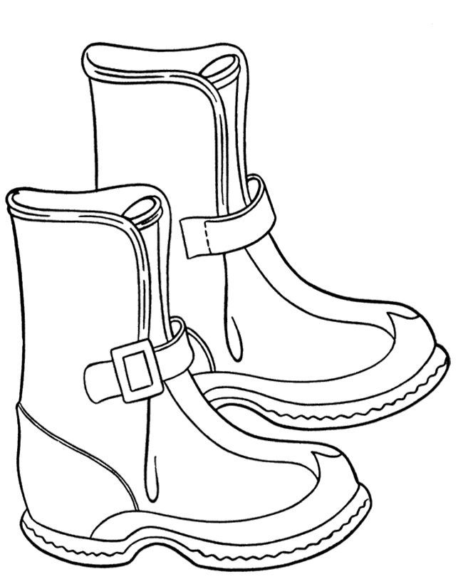 Winter boots coloring page coloring pages coloring pages cool coloring pages printable coloring pages