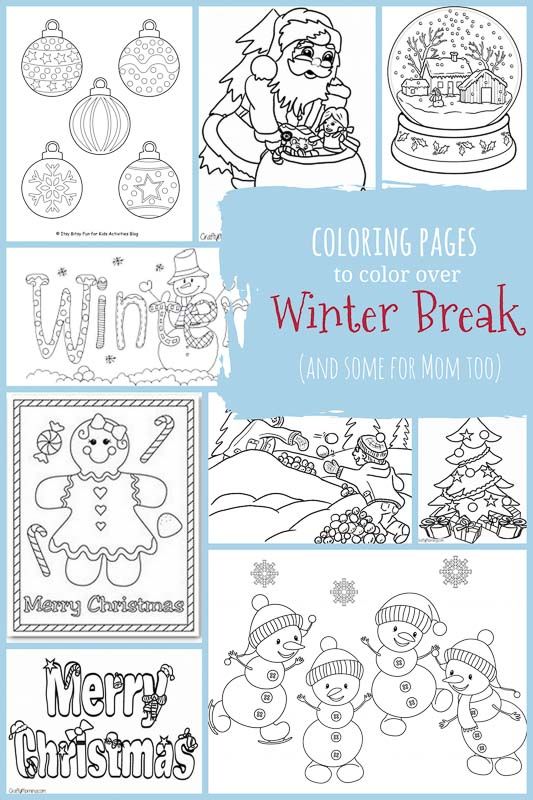 Free winter coloring pages for kids adults to color at home printables coloring pages for kids merry christmas coloring pages coloring pages