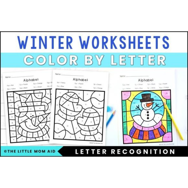 Winter color by letter