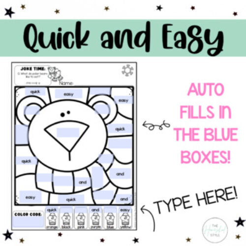 Winter color by letter recognition color by code activities editable