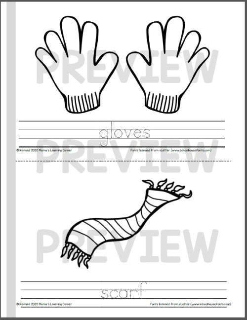 Winter coloring pages