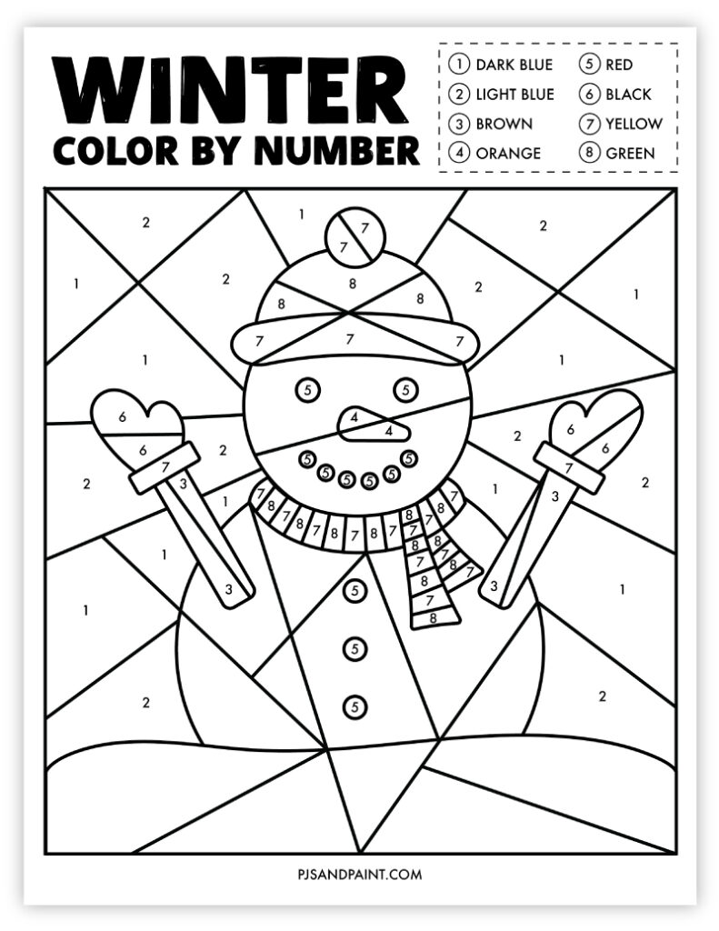 Free printable winter games and activities