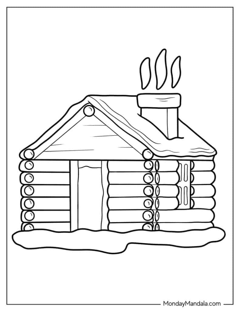 Winter coloring pages free pdf printables