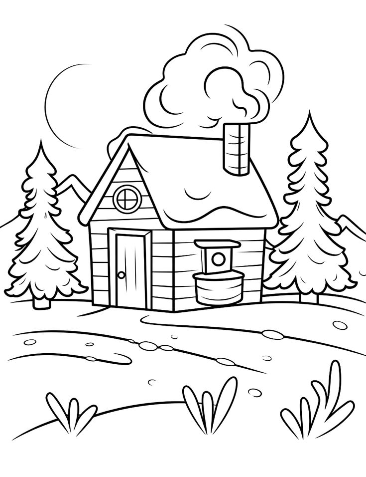 Free winter coloring pages for kids printables coloring pages winter tree coloring page coloring pages